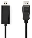 Nedis DisplayPort - HDMI čierna / Kábel / 1080p / poniklované / 1 m (CCGL37100BK10)