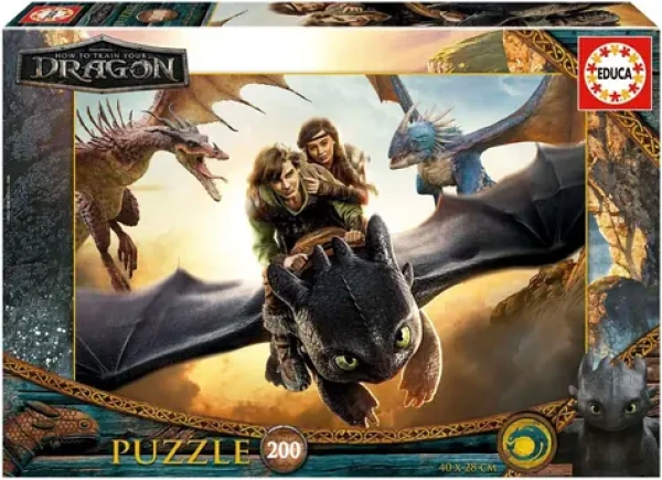 Educa Puzzle Ako vycvičiť draka