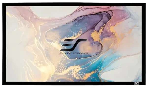 ELITE SCREENS plátno v pevnom ráme 100" (254cm) / 16:9 / 124.5×221.4cm / zisk 1.1 / rám čierny 6cm (ER100WH1)