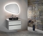 ISVEA - INFINITY OVAL keramické umývadlo na dosku, 60x40cm, čierna matná 10NF65060-2N