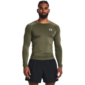 Tričko Under Armour HG Armour Comp LS Green XXXL