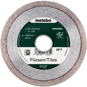 Metabo 628556000 diamantový rezný kotúč Priemer 125 mm Ø otvoru 22.23 mm obklady 1 ks; 628556000