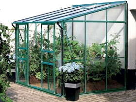 Skleník k stene Vitavia IDA 5200 PC 6 mm (zelený)