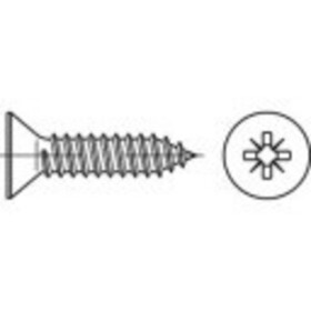 TOOLCRAFT TO-5432970 zapustené skrutky so zápustnou hlavou 22 mm krížová dražka Philips ocel glavanizované zinkom 500 ks; TO-5432970