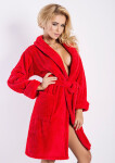 DKaren Housecoat Eliza Red červená