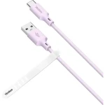 YENKEE YCU 315 PE SILIC Kábel USB-A (M) - USB-C (M) 1.5m fialová / 15W (8590669356829)