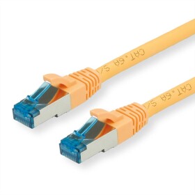 Value 21.99.1935 RJ45 sieťové káble, prepojovacie káble CAT 6A S/FTP 5.00 m žltá dvojžilový tienený, bez halogénov, samozhášavý 1 ks; 21.99.1935