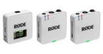 Rode Wireless GO Gen 3 biela / Bezdrôtový mikrofónny systém / 2x vysielač a 1x prijímač / 3.5mm jack / USB-C (WIGOGEN3W)