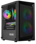 Logic Atos ARGB čierna / micro-ATX / mini-ITX / bez zdroja / 1 x USB 3.0 / 2 x USB 2. / priehľadná bočnica (AM-ATOS-10-0000000-0002)