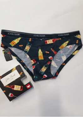 Dámske nohavičky John Frank WJFD-S126-DRINKS XL černá