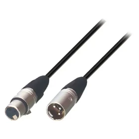 Tasker Repro kábel XLR 3pin (M) - XLR 3pin (F) čierny / Audio kábel / 3 m / OFC tienený (300786 BLACK)