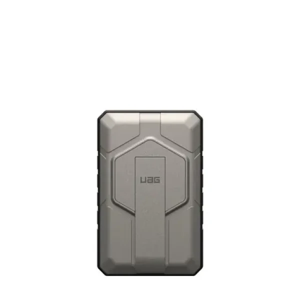 UAG Rugged PowerBank MagSafe Kickstand titánová BULK / Powerbanka / 10000 mAh / USB-C 20W / bezdrôtové 10W (9B4411114036)