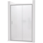 CERANO - Sprchové posuvné dvere Varone LINE Ľ/P - 6 mm - chróm, mliečne sklo - 120x195 CER-662023