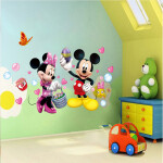 Veselá Stena Samolepka Minnie a Mickey Mouse