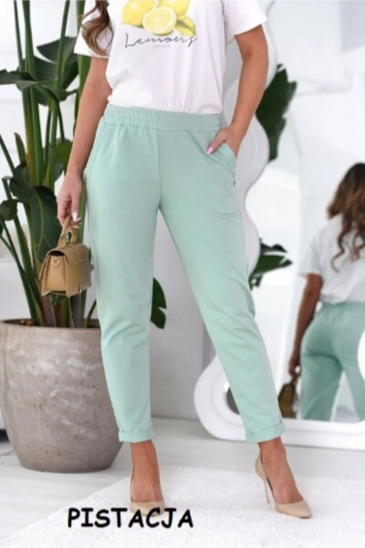 Dámske nohavice LENA PISTACY M