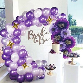 Balóniková girlanda fialová 108 ks - Cakesicq - Cakesicq