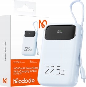 Mcdodo Power Bank Mcdodo MC-3254 10000mAh, 22.5W, do Light (Modrý)