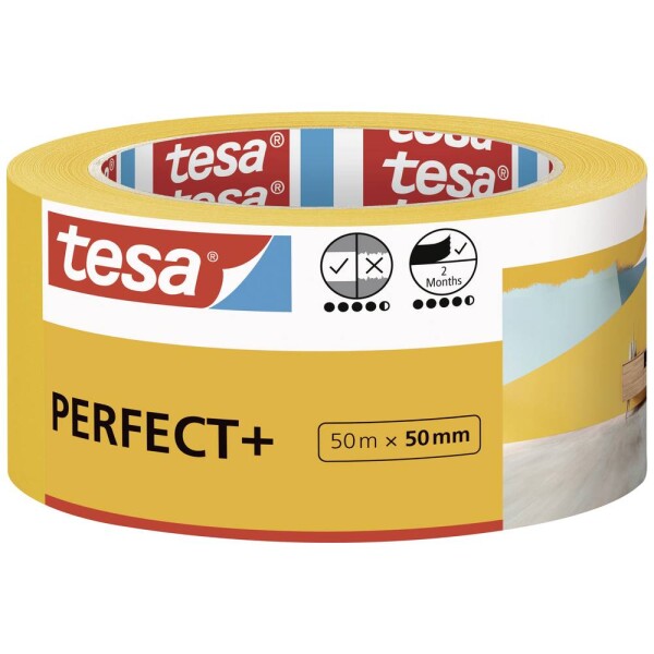 Tesa Perfect+ 56538-00000-00 maliarska krycia páska žltá (d x š) 50 m x 50 mm 1 ks; 56538-00000-00