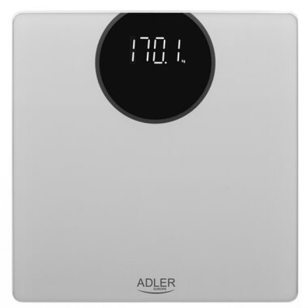 Adler AD 8175 strieborná / osobná váha / maximálne 180 kg / presnosť 100 g / LED displej / 3x 1.5V AAA (AD 8175)