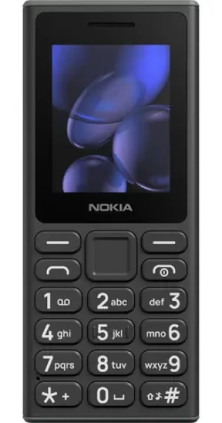 Nokia 105 2G Dual Sim 2025 čierna / 2" QQVGA / IP54 / USB-C / FM rádio / 1000 mAh (HC1000058)