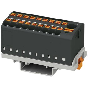 Phoenix Contact 3273124 blok rozvádzača 28.6 mm pružinová svorka čierna 8 ks; 3273124