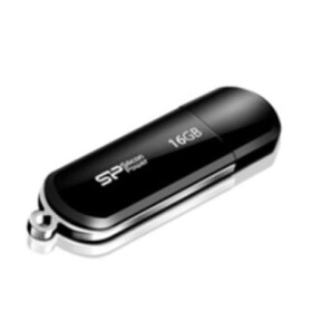 SILICON POWER LUXMINI 322 / 16GB / Flash Disk / USB 2.0 / Čierny (SP016GBUF2322V1K)