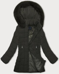 Dámska prešívaná zimná bunda v army farbe J Style (16M9119-136) odstíny zelené L (40)