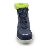 Chlapčenské zimné topánky s kožušinou ICEFOX, sťahovacie, bočný zips, BUGGA, B00170-04, modré - 32