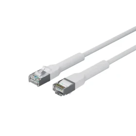 Lanview Flex-Angle Cat6a U/FTP biela / Sieťový kábel / RJ-45 / 1 m / LSZH (LV-6AFTP-FLEX-ANG-01W)