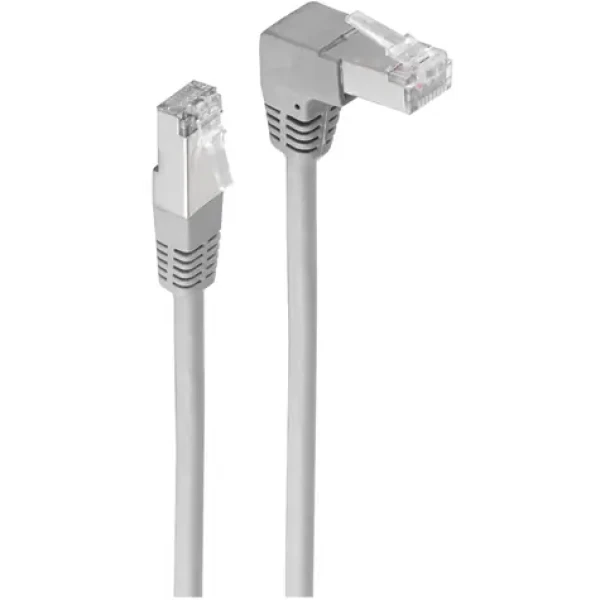 Shiverpeaks Cat6 šedá / Patch kábel / S/FTP / 2 m / uhlový-rovný RJ45 / 250 MHz (BS08-64030)