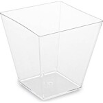 Fingerfood pohár na panna cotta PS hranatý číry 72x72x72mm 230ml - 20 ks - Wimex - Wimex