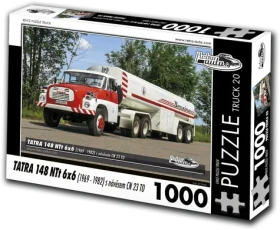 RETRO-AUTA Puzzle TRUCK č.20 Tatra 148 NTt 6x6 s návesom CO 23 TO (1969-1982)