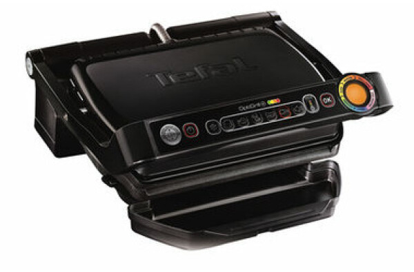 TEFAL Optigrill + GC712834 čierny / Kontaktný gril / 2000 W / 6 programov / Gril. plocha: 600cm2 (GC 7128/34)