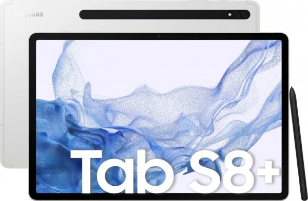 Samsung Galaxy Tab S8+ 12.4" 256 GB Srebrne (SM-X800NZSBEUE)