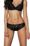 Dámske brazilky 053/54/2 Carmela black - MAT černá L
