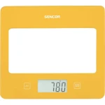 Sencor SKS 5036YL žltá / digitálna kuchynská váha / max. 5 kg / funkcia TARE / dotyk. tlačidlá (8590669315079)