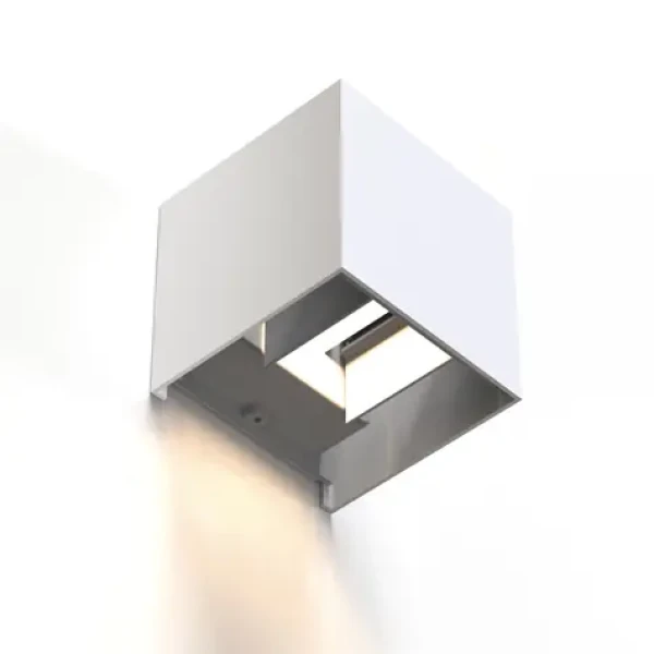 HAMA SMART WiFi nástenné svetlo biela / štvorcové / 10 cm / IP44 / pre vonkajšie aj vnútorné použitie (176607)