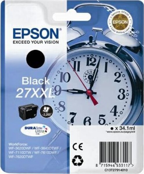 Epson Epson Toner Wf3620 T2791Xxl Black 34,1Ml