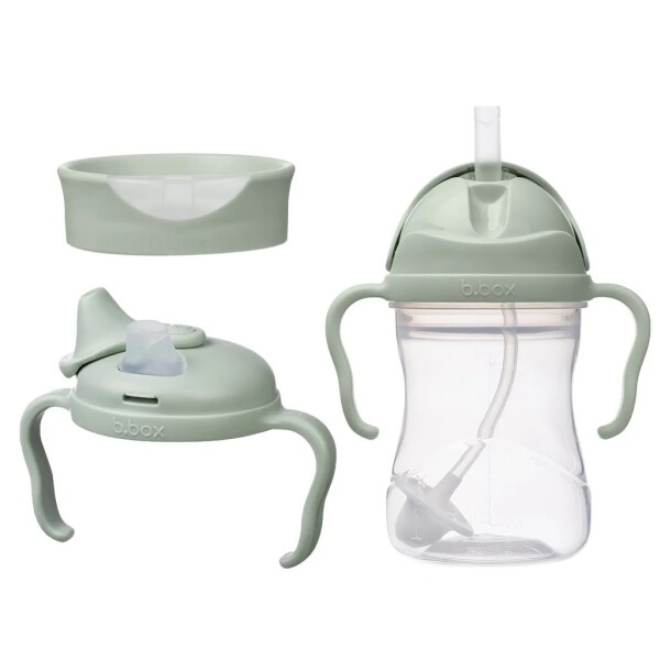 B.box univerzálna sada na pitie 3v1, 240 ml - zelená EUR