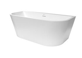 Voľne stojaca vaňa SAT Katy 160x75 cm akrylát, k stene, SATKATY1600 SATKATY1600