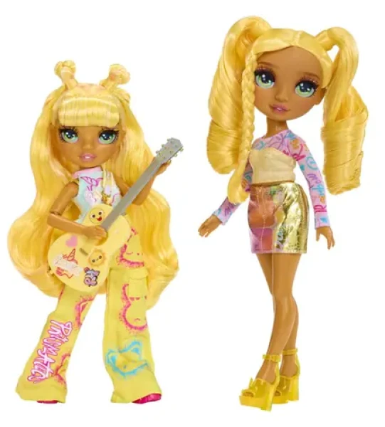 MGA Rainbow High Junior FASHION bábika v rockovej kapele - Sunny