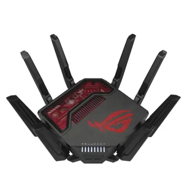 Asus ROG RaptureGT-BE19000 čierna / Router / 2.4GHz 1376 Mbps / 5GHz 5760Mbps / 6GHz 11520Mbps / 2x WAN + 4X LAN (90IG0850-MO9A0V)