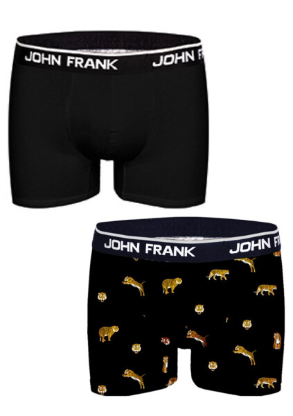 Pánske boxerky John Frank JF2BTORA05 2 pack XL černá