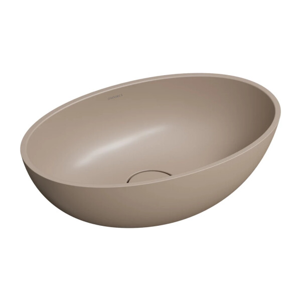 OMNIRES - SHELL M+ umývadlo na dosku, 50 x 32 cm, béžová mat SHELL500UNDB