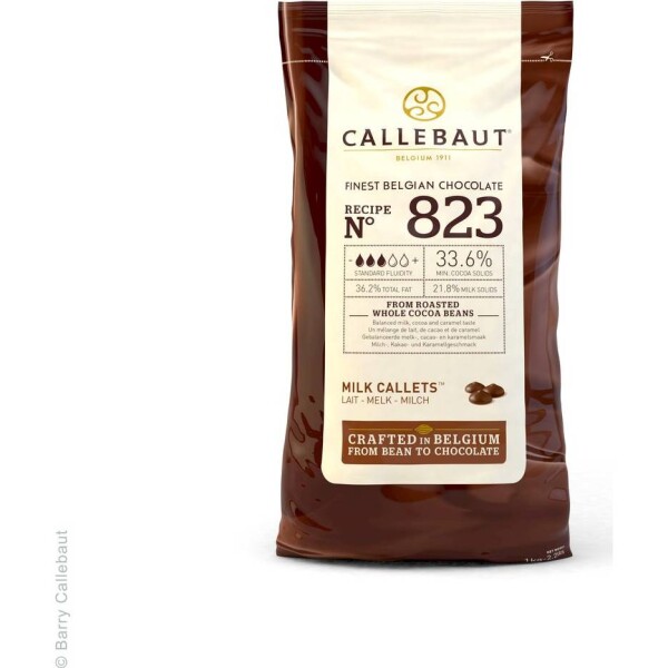Callebaut 823 mliečna čokoláda 33,6 % — 1 kg