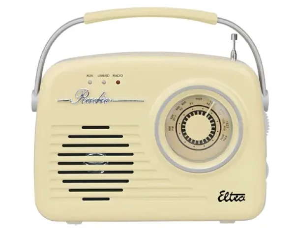 Luiza Retro SP-11 vanilková / Retro rádio / MP3 / USB / SD