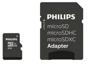 Philips MicroSDHC 8 GB / Pamäťová karta / UHS-I / 80 MB/s / V10 (FM08MP45B/00)