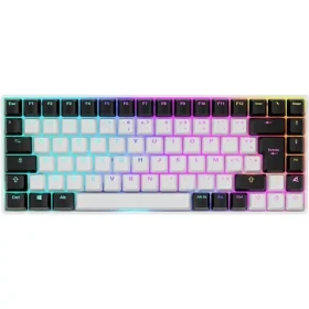 Sharkoon SGK50 S3 biela / herná klávesnica / mechanická / drôtová / RGB / Gateron Yellow spínač / FR (4044951039715)