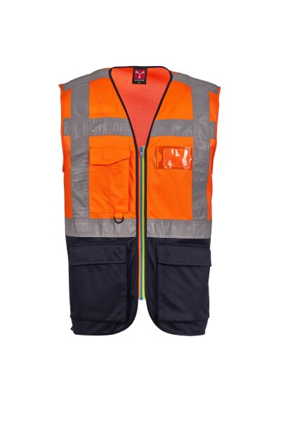 Reflexná pracovná vesta Payper EXTROVERT Farba: Oranžová Fluo/ N, Veľkosť: 3XL (S008500088020113XL)