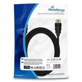 MediaRange kábel HDMI 3 m čierna / Kábel HDMI / High Speed / Ethernet / pozlátené konektory (MRCS155)